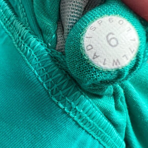 Lululemon Glide And Stride Tank Heathered Viridian Green Size 6 - Picture 4 of 4